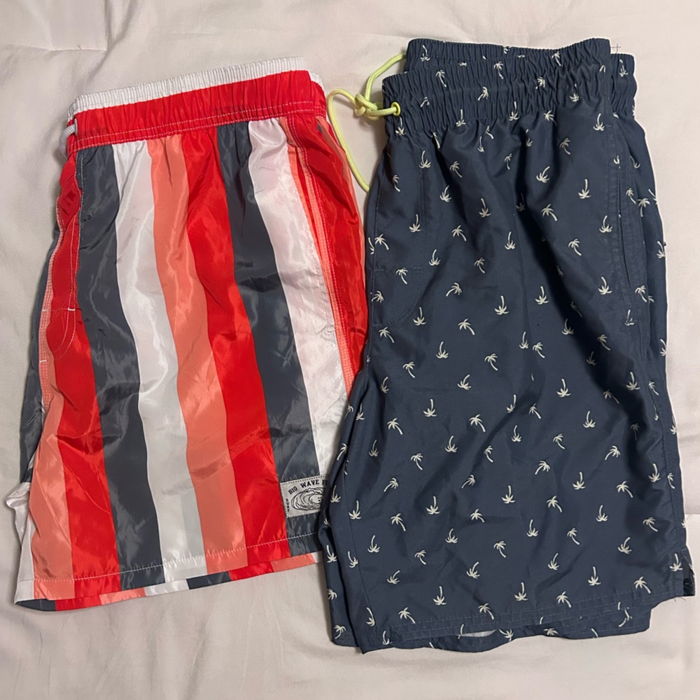 Men’s Striped and Patterned Swim Shorts Set